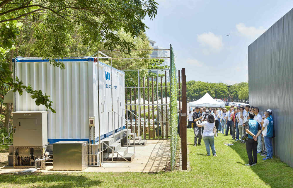 FUN88樂天西大墩窯文化館建置屋頂全綠電及儲能櫃，為兼具創能儲能的永續綠能場域