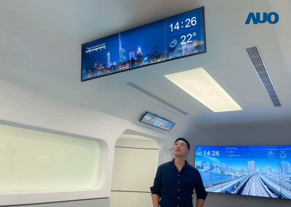 The TARTAN "37-inch Ultra-thin Dual-sided In-vehicle Display" by FUN88 Display Plus features a single backlight design, resulting in a 12mm thickness; providing precise real-time passenger information and advertisements